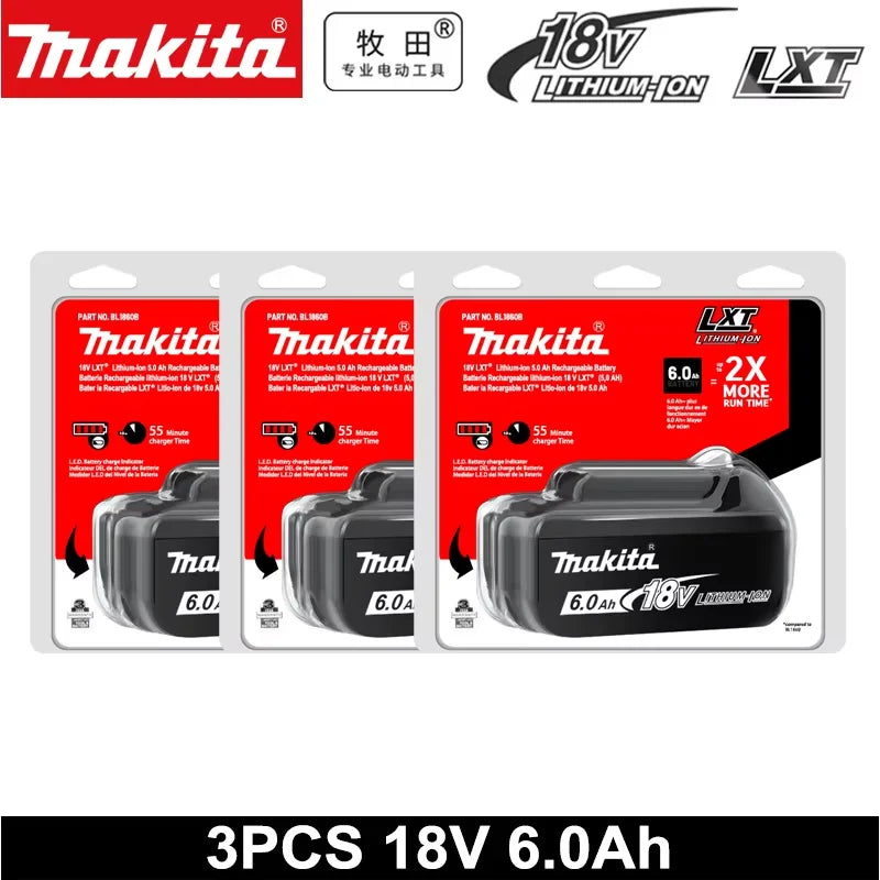 18V Makita battery riginal genuine Makita 6Ah 6000mAh BL1860 BL1850B BL1850 BL1840 BL1830B makita rechargeable lithium battery