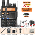 1/2PCS Baofeng M-5R 8W Walkie Talkie Multi Band Type-C Wireless Copy Frequency AM Long Range For UV-5R Two Way Ham Radio