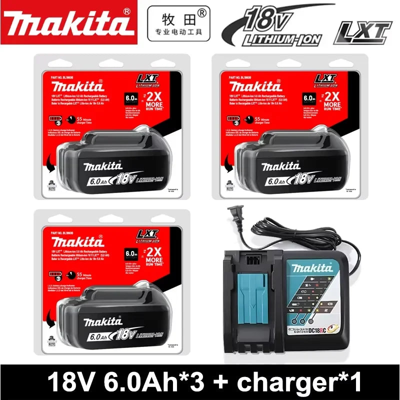 18V Makita battery riginal genuine Makita 6Ah 6000mAh BL1860 BL1850B BL1850 BL1840 BL1830B makita rechargeable lithium battery