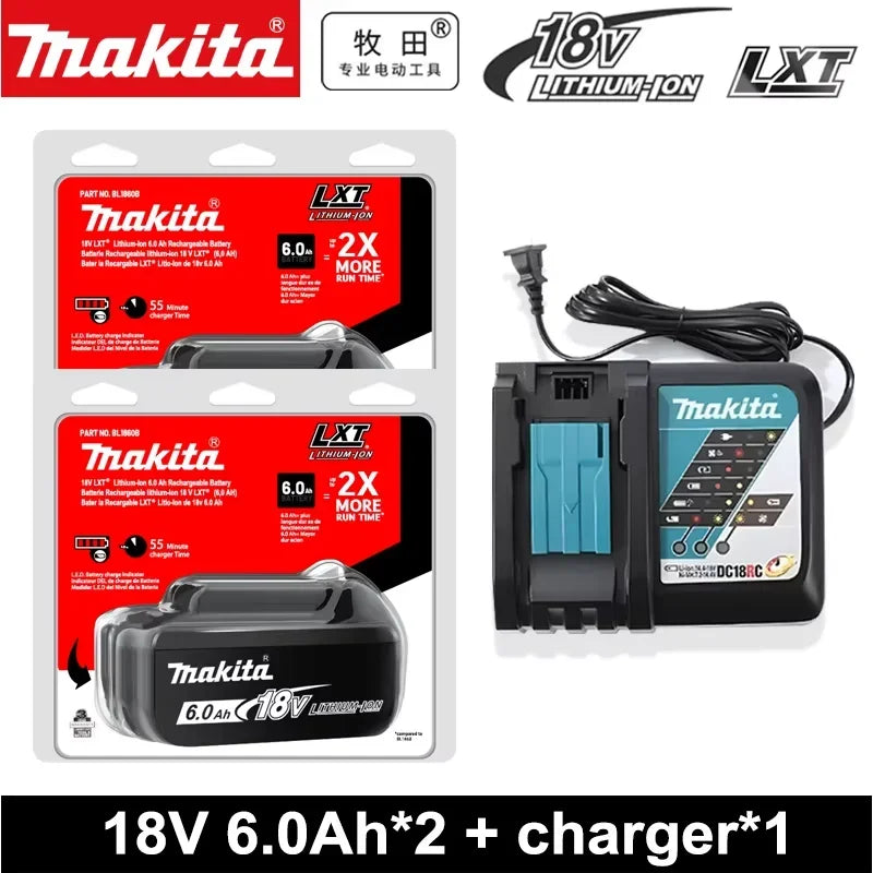 18V Makita battery riginal genuine Makita 6Ah 6000mAh BL1860 BL1850B BL1850 BL1840 BL1830B makita rechargeable lithium battery