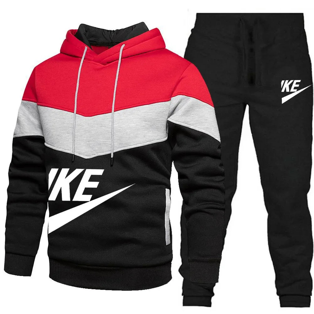 2025 New Autumn Winter Men's Sets Zipper Hoodie+Pants Pieces Casual Tracksuit Male Sportswear Brand Clothing Sweat Suit