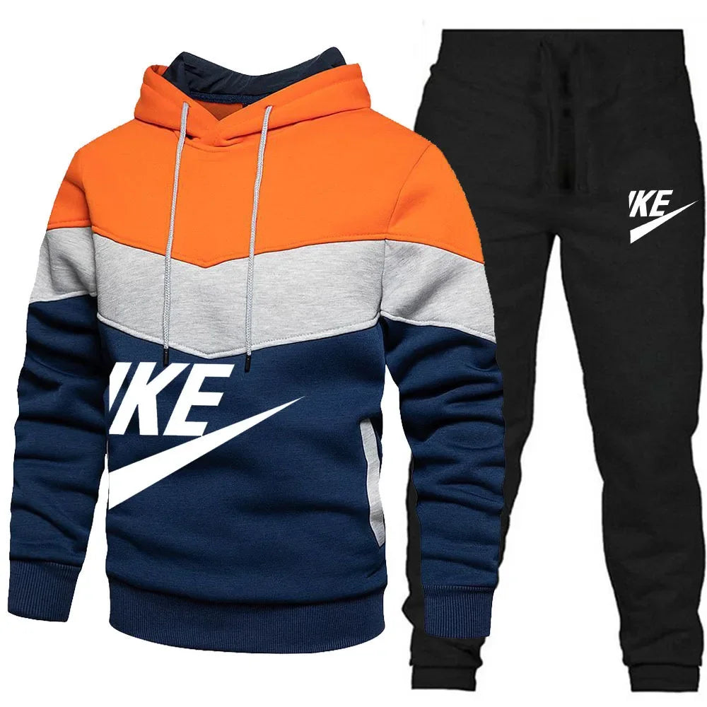 2025 New Autumn Winter Men's Sets Zipper Hoodie+Pants Pieces Casual Tracksuit Male Sportswear Brand Clothing Sweat Suit